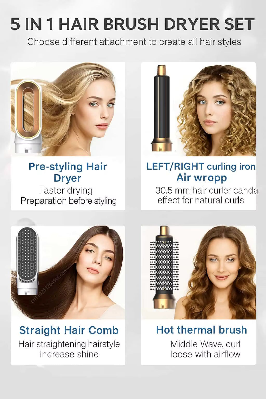 5-in-1 Hair Dryer & Styling Kit
