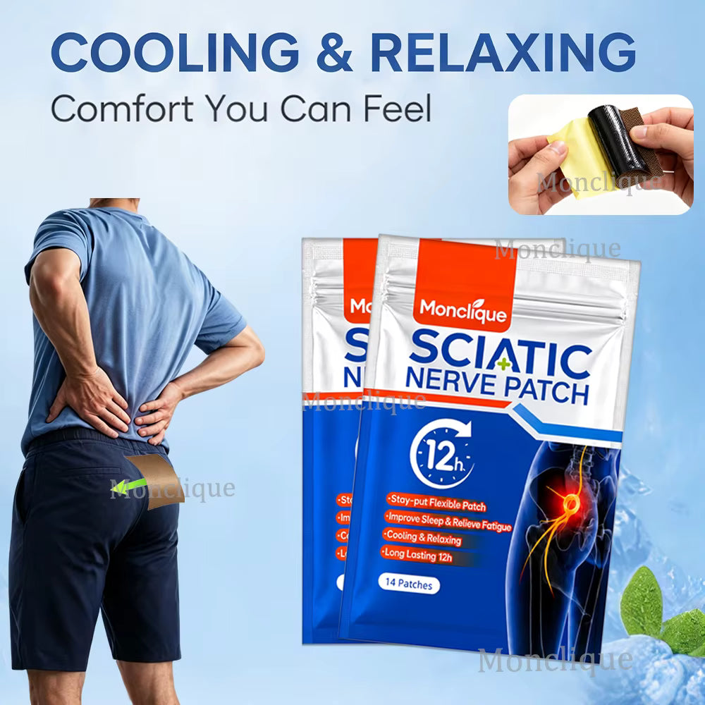 Sciatic Nerve Hip Breathable Herbal Patch — 14 Pack
